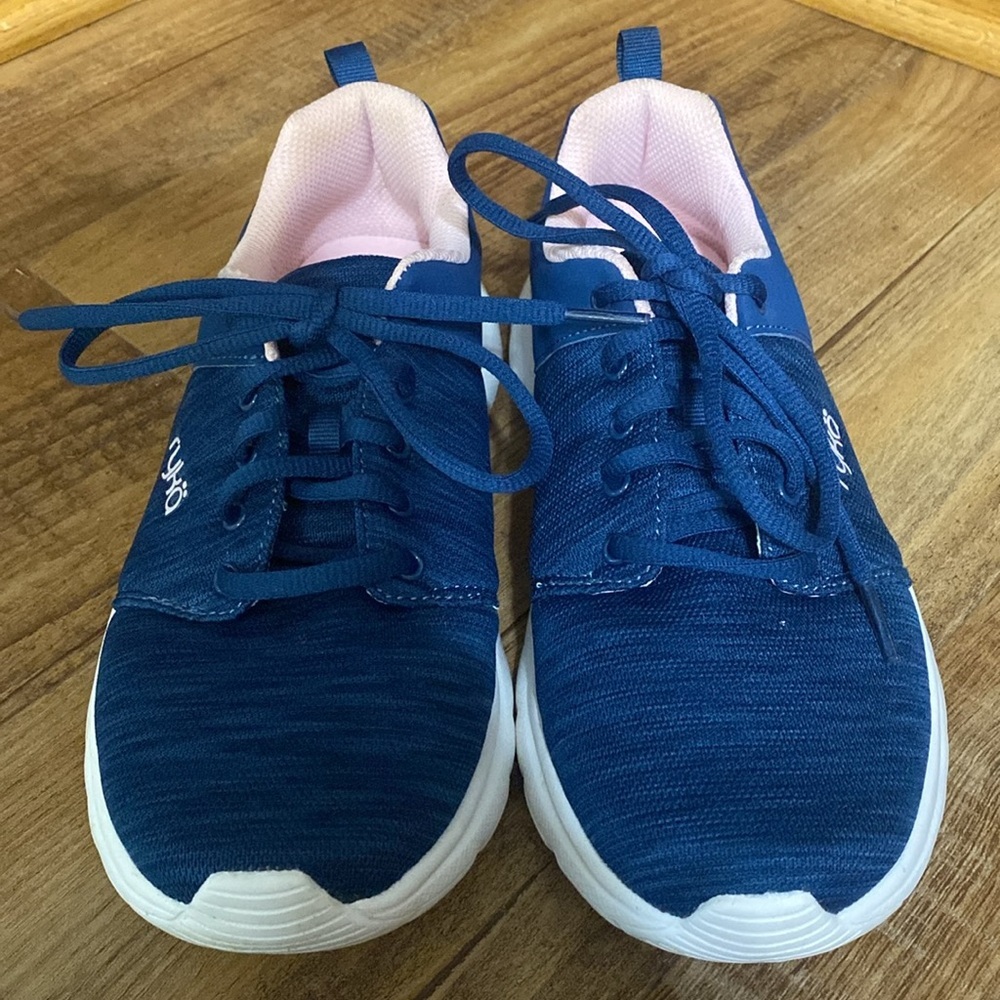 Ryka Wren Athletic Sneaker shoes Navy & light pink size 7.5 - Picture 2 of 9